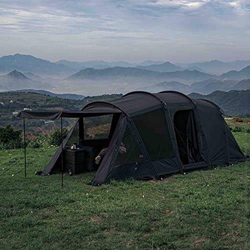 Carpa túnel familiar 5-8 personas con dormitorio y amplio vestíbulo miniatura 3