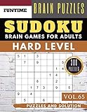 Hard Sudoku: Huge 300 hard SUDOKU puzzle books | sudoku hard to extreme difficulty Maths Book to Challenge Your Brain for Adult and Senior (hard sudoku puzzle books Vol.65)