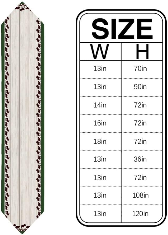 Fall Retro Wood Grain Table Runners Holiday Wedding Decor Dinning Cover Christmas Decorations Cloth(4pcs Table mat)