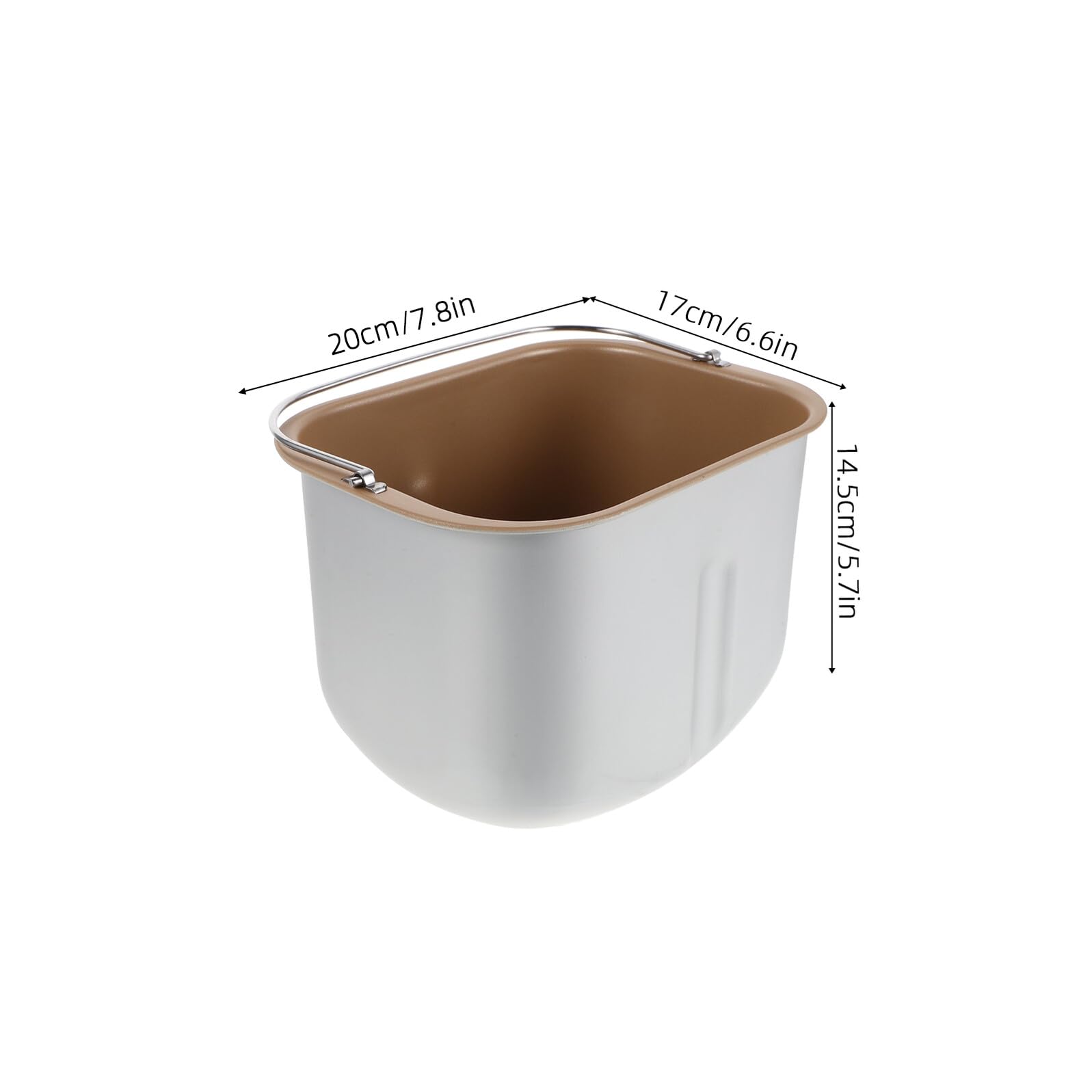 Repuesto de Bandeja para Panificadora, Interior de Aluminio y Acero | Antiadherente, Resistente a Alta Temperatura, Compatible Bread Maker y Bread Machine, Uso en Cocina