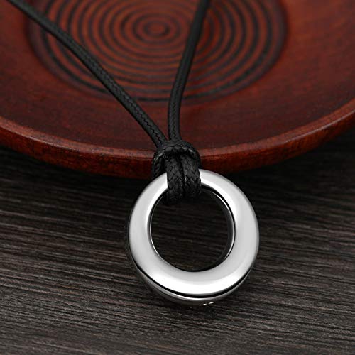 Pendentif cercle de vie éternité collier urne acier inoxydable - 2