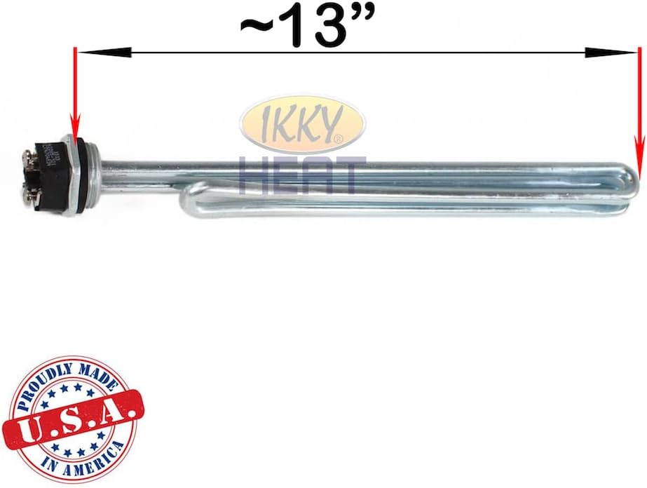 IKKY HEAT, Heating Element HE9K240VSS, 9000W-240V, Compatible with Bostemp, EcoSmart, Eemax, iHeat, Rheem, Richmond, Electric Tankless Water Heaters, Stainless Steel Material