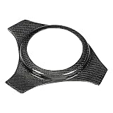Yosoo Health Gear Echte Carbonfaser-Lenkradabdeckung, Glänzender Ersatz für Lancer Evolution EVO 7 8 9, Stilvolles und Langlebiges Design, Einfache Installation für Autoenthusiasten