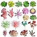 Produktbild FEPITO 20 Stücke Gelegentliche Künstliche Sukkulenten Unfotted Echeveria Picks Sukkulenten Mischgemischt Sortierte Faux Sukkulenten Große Grüne Stängel für Home Indoor Garten Dekoration