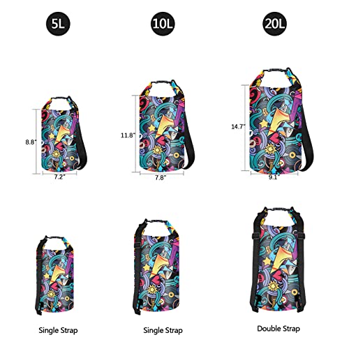 Image of OMGear Waterproof Dry Bag Backpack Phone Pouch 40L /30L /20L /10L /5L Floating Dry Sack for Kayaking Boating Outdoors Activities