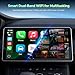 LAMTTO 3-in-1 Wireless Carplay Android Auto Adapter Built-in Net-Flix YouTube Tiktok Apps Magic AI Box Video Player with Dual-Band WiFi USB Drive for OEM Wired Car Play Cars