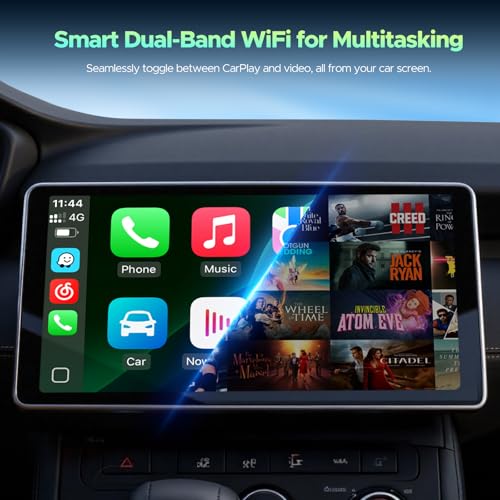 LAMTTO 3-in-1 Wireless Carplay Android Auto Adapter Built-in Net-Flix YouTube Tiktok Apps Magic Box Video Player with 5.8GHz WiFi USB Drive Convert Wired to Wireless for OEM CarPlay Cars (2016-2024) by LAMTTO - Image 5