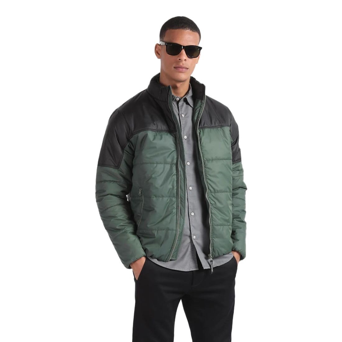 flying machine Colour Block Puffer Jacket-picture-30