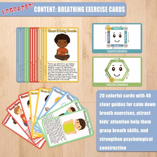 Garybank Kids Yoga Mat Set - Non-slip Exercise Mats with Fun Prints - 12 Yoga Cards - Carrier Bag - Odor Free Non-Toxic, Cute Yoga Mat for Girls & Boys (60 X 24 X 0.2 Inch) - Image 5