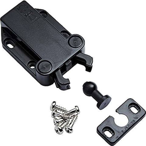 Mc-37 Non-Magnetic Touch Latch Safe Push Latch Black Cover