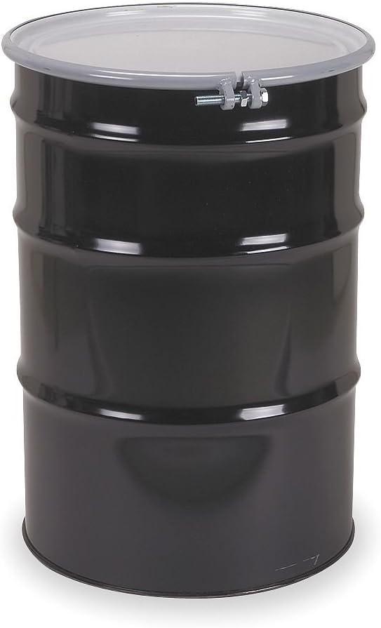 Transport Drum, Open Head, 30 gal., Black