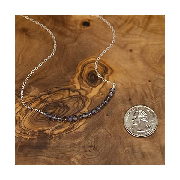 EFYTAL 17th Birthday Gifts for Girls, Sterling Silver Necklace, 17 beads for 17 Year Old Girl, Jewelry Gift Idea