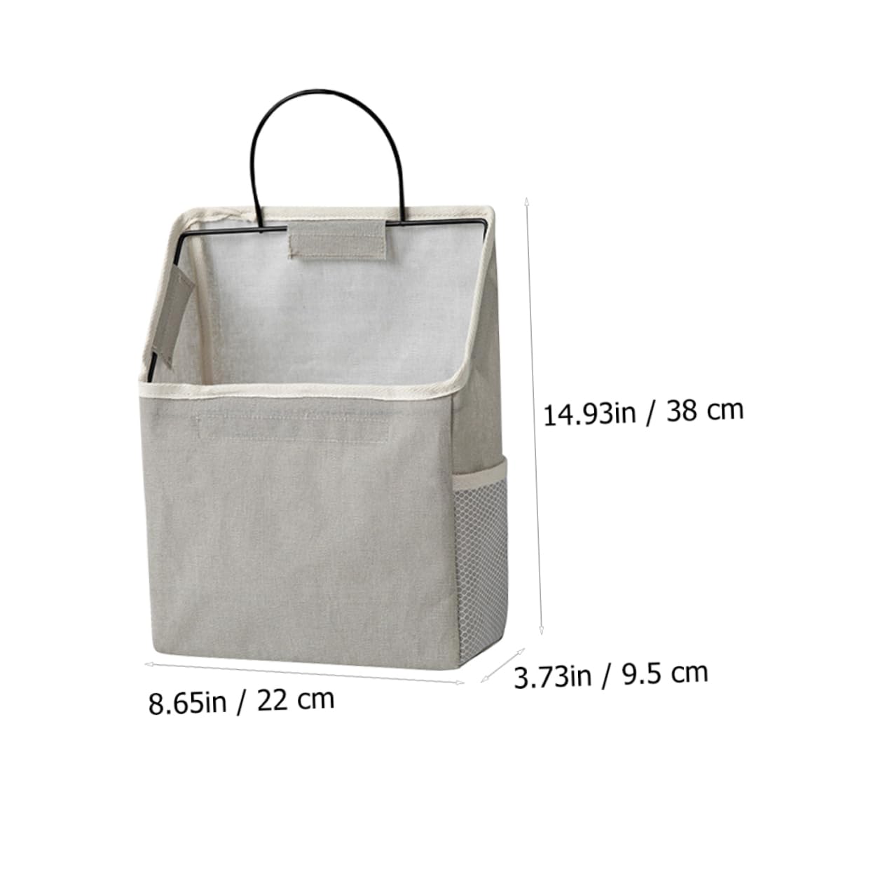 2 Juegos De Bolsas para Colgar En La Pared Organizador De Almacenamiento De Pared Color Gris para El Hogar Y La Oficina