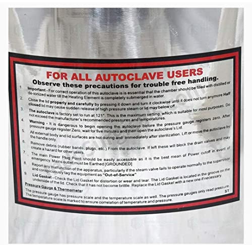 Image of autoclave Almunium Mirror Finish 29 L Electric Pressure Cooker Type (12x16inch) Sterilization Autoclave