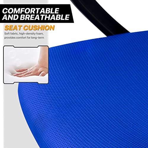 Monibloom Mesh Office Chair, Mid Back Computer Chair With Ergonomic Design Rolling Swivel Chair With Lumbar Support, 250 Lbs Capacity, Sapphire #TOP7