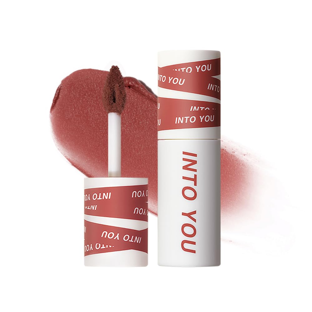 INTO YOU Velvet Matte Lip Stain, Lip Tint, High Impact Lipcolor, Dual-Use For Lips And Cheek - Nude (EM08)
