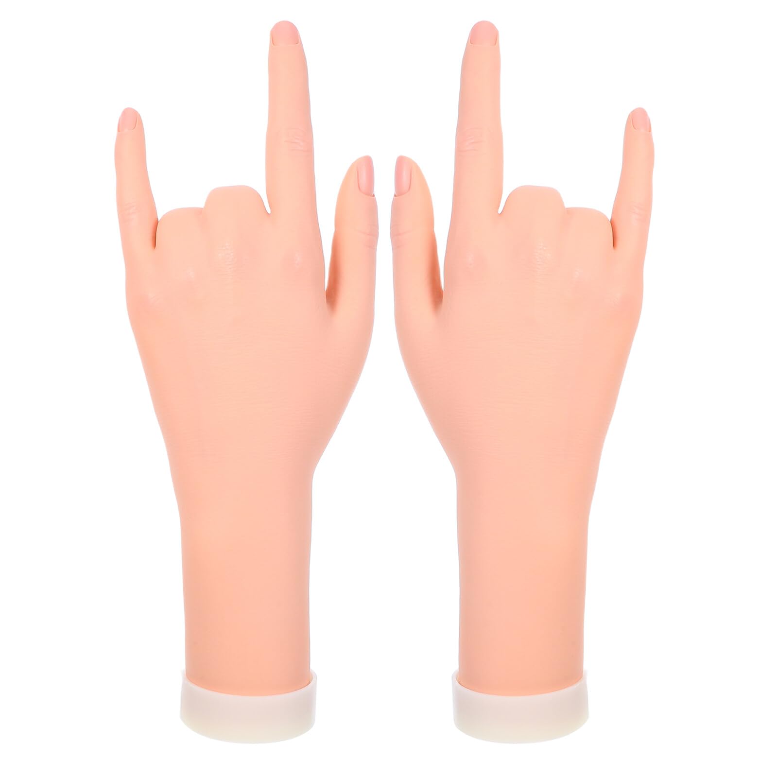 Mano di Manichino Flessibile Femminile in Resina Morbida Modello Realistico per Esposizione Gioielli e Pratica Nail Art Supporto Artistico Pieghevole per Pittura e Fotografia 1