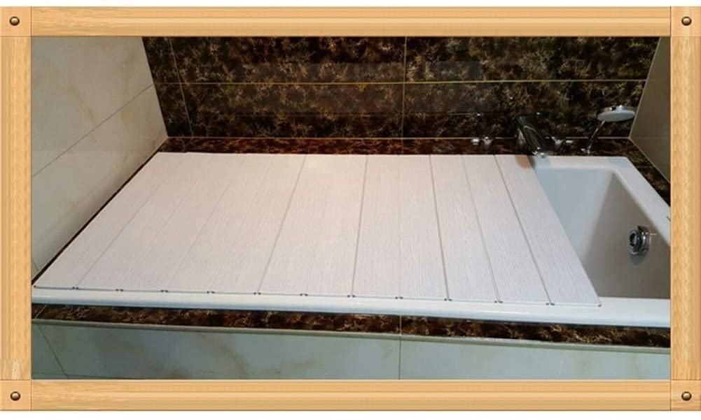Couvercle de bain JATIBOSH en PVC renforcé blanc de qualité supérieure
