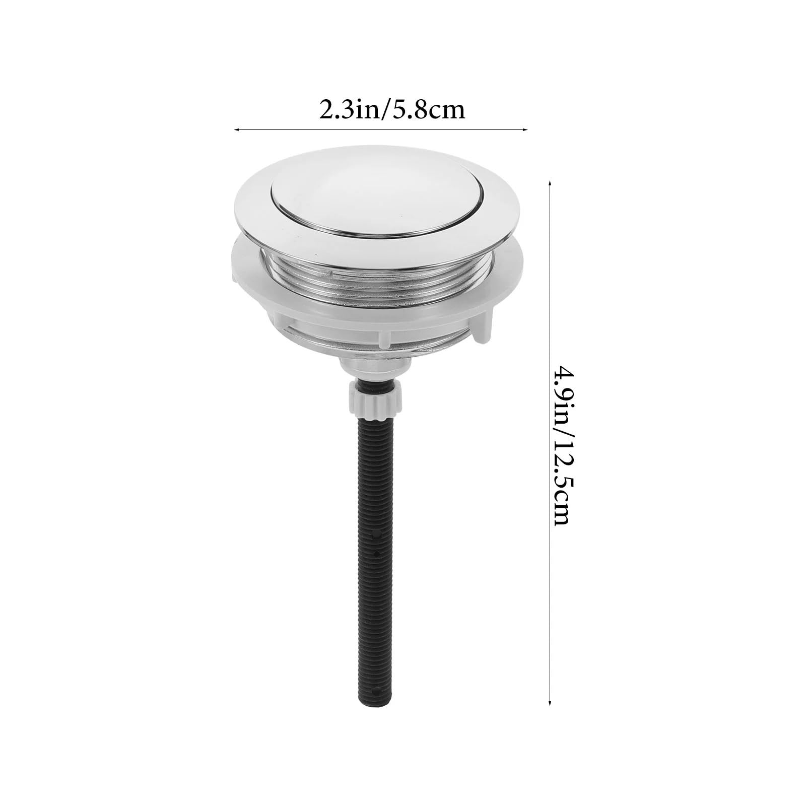 Pulsante dello Scarico del WC, Pulsante WC Pulsante Kit Singolo Pulsante Scarico Pulsante Serbatoio Acqua WC Pulsante Scarico WC
