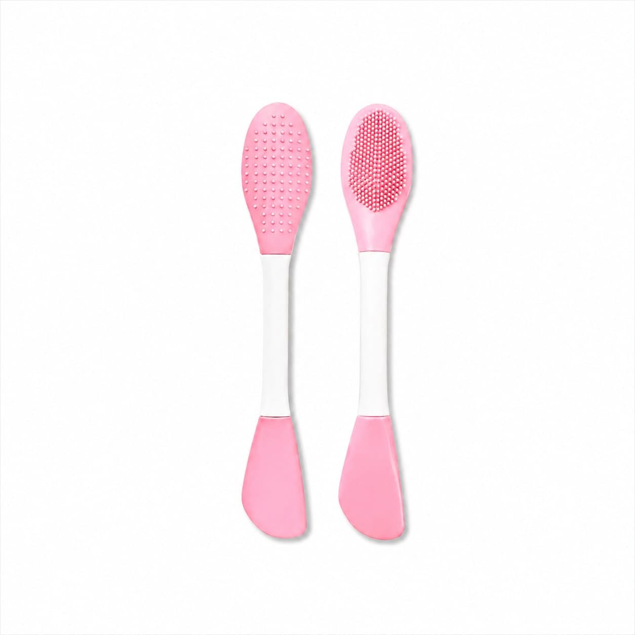 3 in 1 silicone face cleansing brush and mud mask spatula skincare tool (pack of 1)