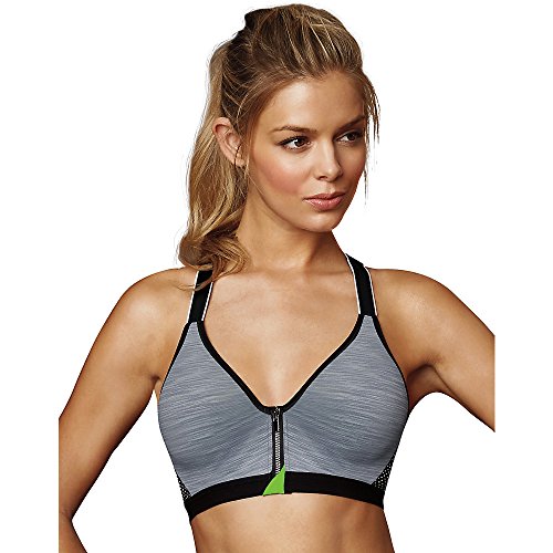 Maidenform Sport Secure Zip Front Underwire Racerback
