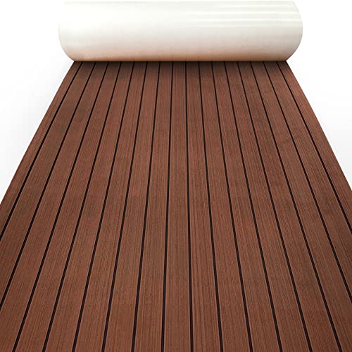 Tapis de bateau antidérapant en mousse EVA effet bois pour rénover le pont de votre camping-car