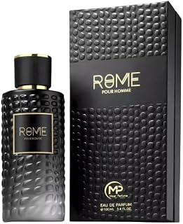 Rome Pour Homme Eau De Parfum for Men, Oriental Scent, 3.4 Fl Oz Spray, Paraben Free, Glass Bottle