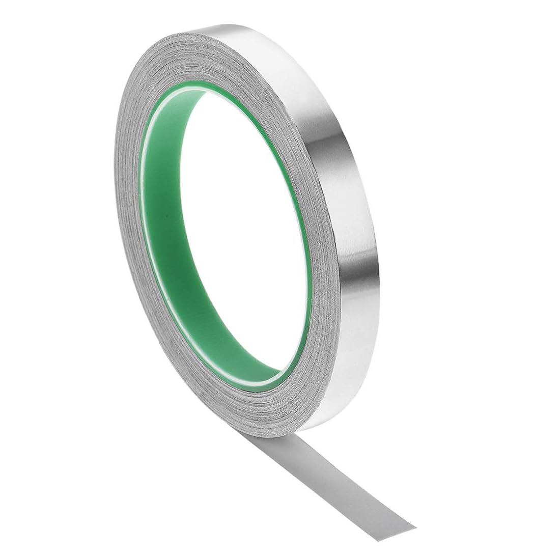 TA-VIGOR 12mm Aluminium Foil Tape Double Sided Conductive, High Temperature HVAC Duct Tape for Sealing & Patching, Conductive
