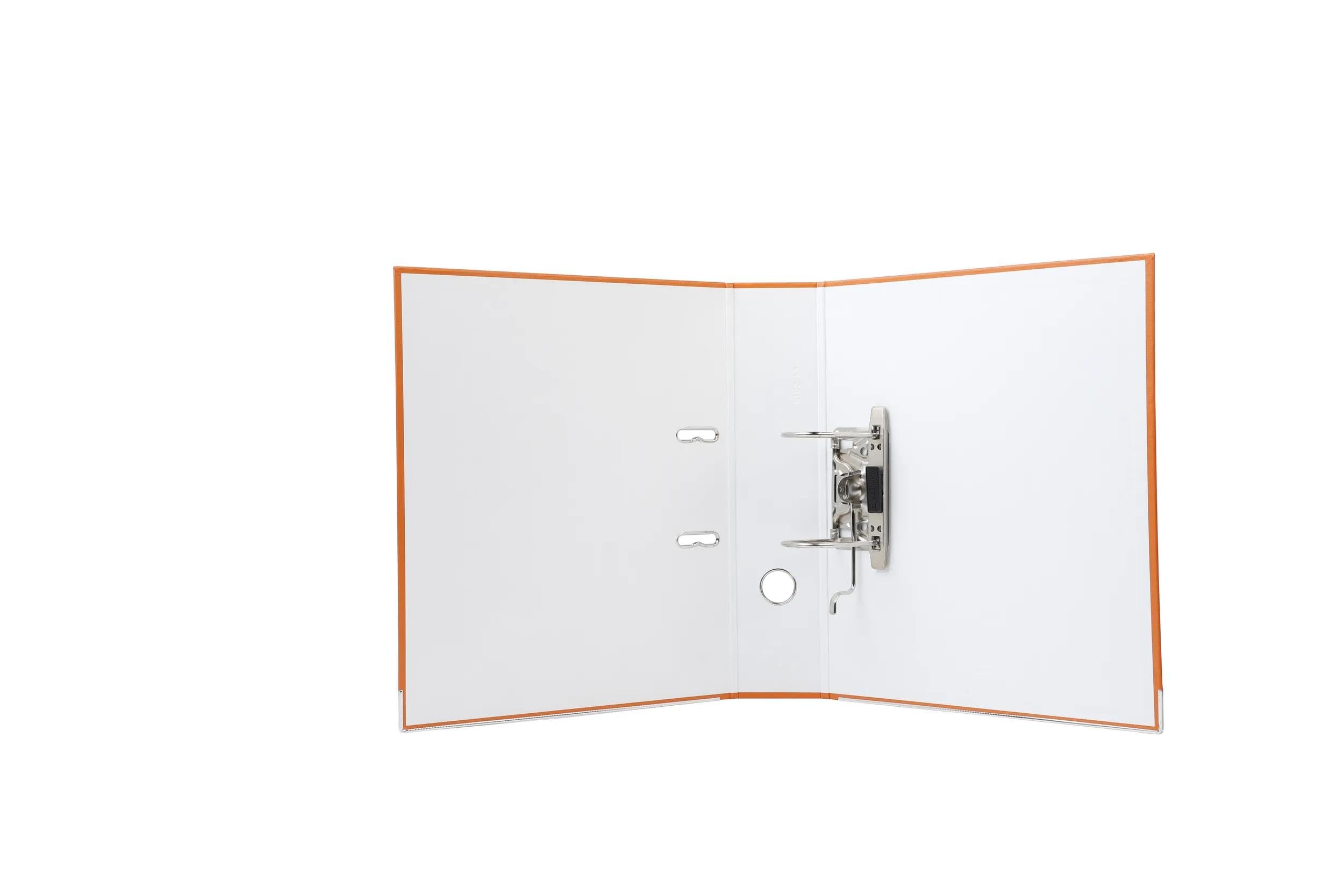 Exacompta - Réf. 918414B - Carton de 20 classeurs à levier A4 - Dos 80 mm - Mécanique 80 mm - Avec étiquette - Dimensions extérieures : 32x29 cm - Format à classer A4 - Orange