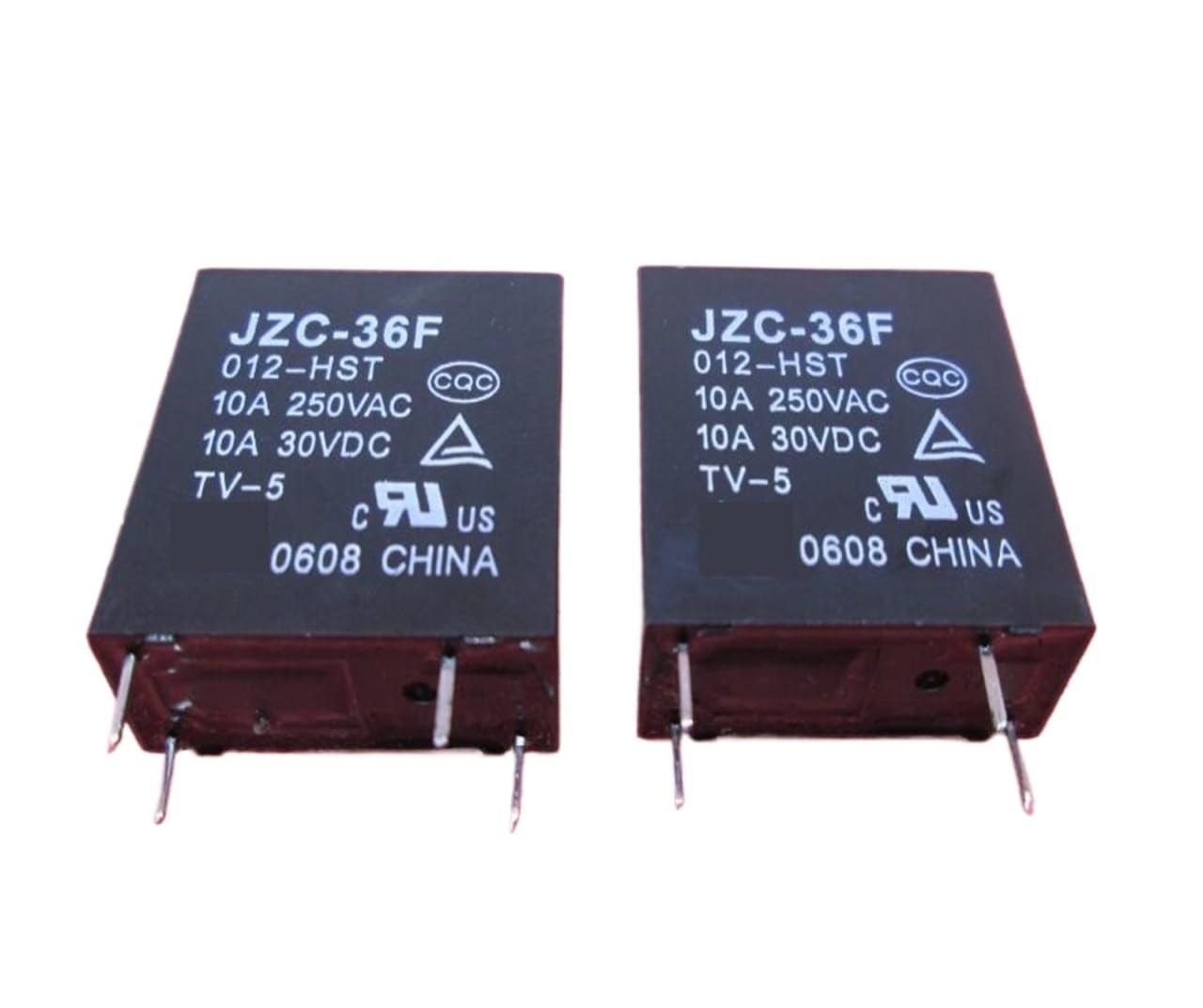 Relais JZC-36F 012-HST 12V CC DIP4 pour circuit imprimé électronique en lot de 10 pièces