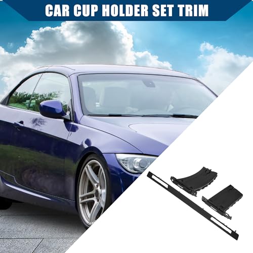 Set de Portavasos Retráctil para BMW E90 E91 E92 E93 3Pcs miniatura 3