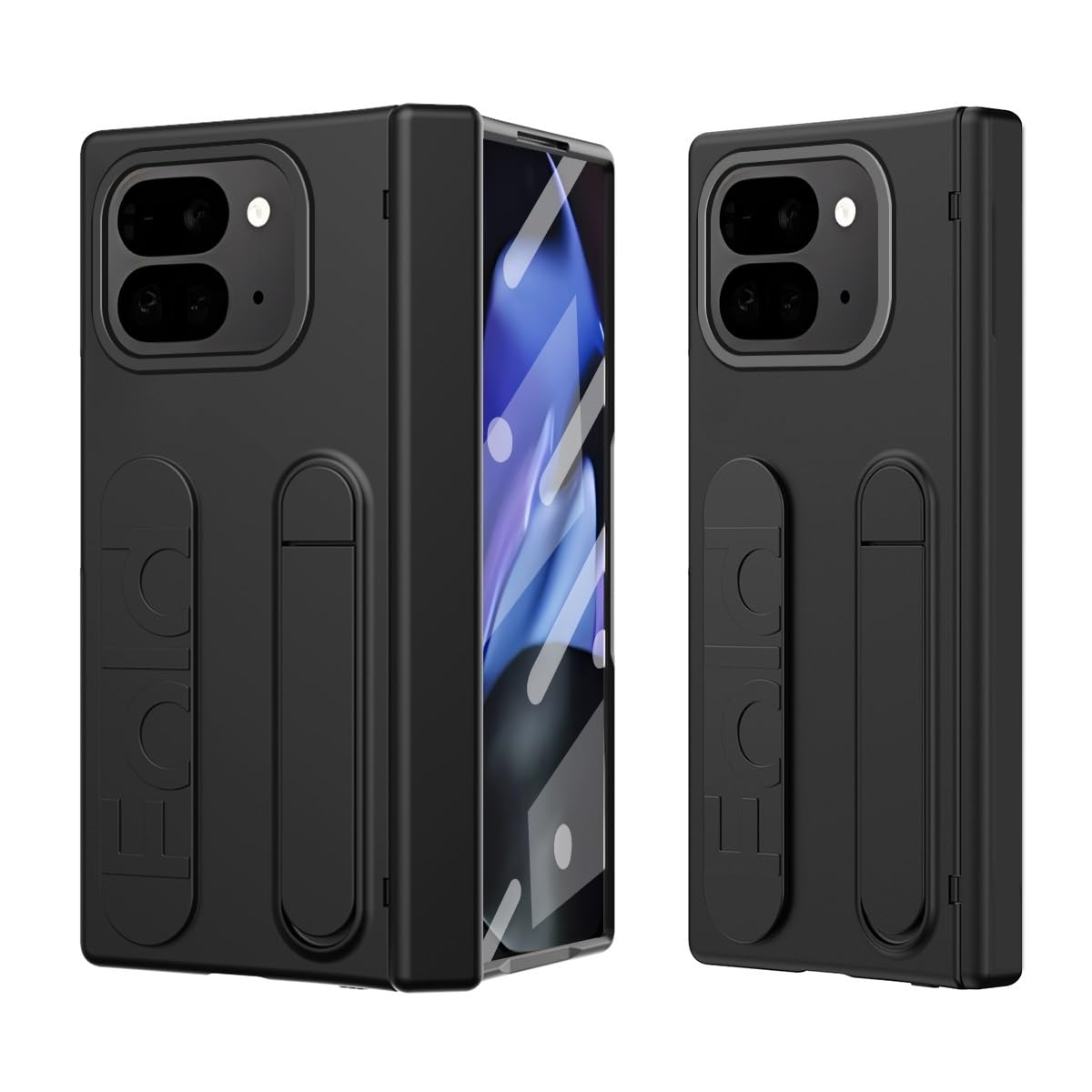 Coque Pixel 10 Pro Fold intégrale noire haut de gamme avec béquille - 8