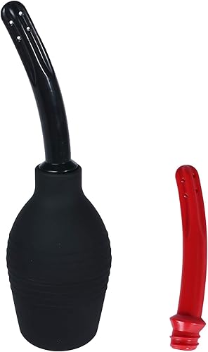 Miniatura 8 de Abyclean Enema de ducha anal, bulbo de enema, ducha vaginal, limpiador de enema para la salud de mujeres u hombres (310ml Rojo)