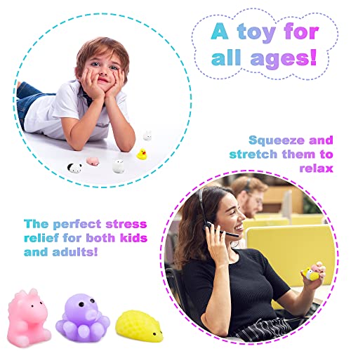 abeec Mini Squishes, Party Bag Fillers for Kids, Squeeze Toys, Squishy Fidget Toys, Stress Toys For Kids, Contains Pandas - Image 3