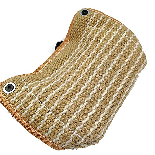 NC 1Pcs Jute Beißkeil Beißkissen Sicheres Beißkissen Langlebiger Hundebisskeil Hundebisshülse Spielen Schlepper Spielzeug Trainingswerkzeuge 2 Griff mit 1 Schlaufe