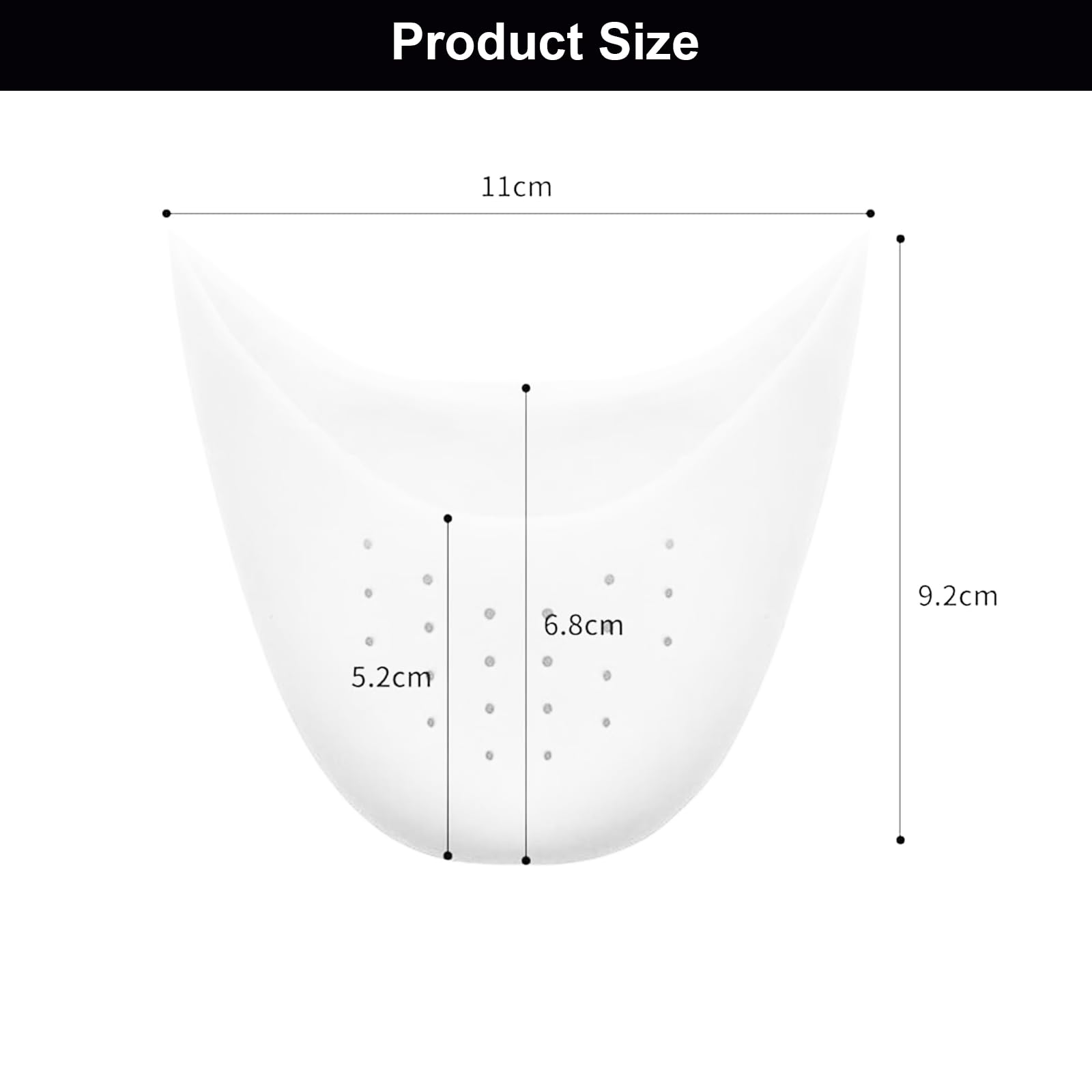 4 Pares Protector Dedos Pies Silicona, Suave Protector para Dedos de Los Pie Baile, Protectores Dedo Pies con Agujero Transpirable, para Zapatos de Ballet, Tacones (Blanco)