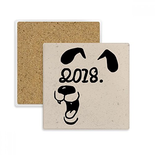 Porte Absorbent Pierre pour Tasse de Café et Apéritif Convivial Multicolore