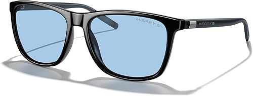MERRY'S S8286 Lentes de sol polarizados de aluminio, unisex, estilo de época, para hombres y mujeres