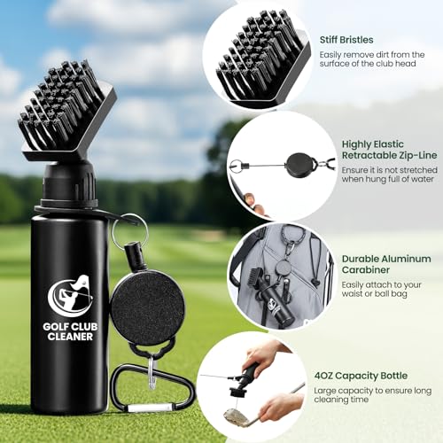Golf Brush with Groove Sharpener Tool