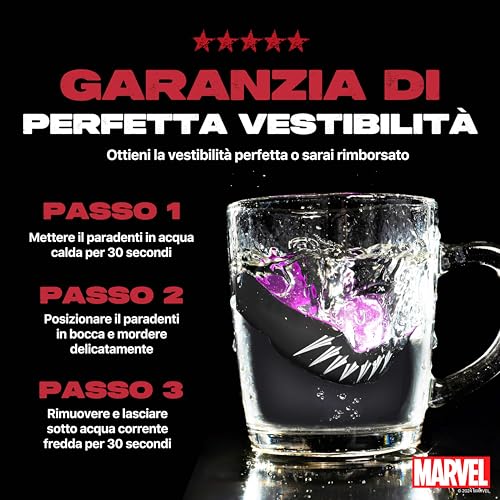 Marvel Black Panther Paradenti Sportivo Adulti E Bambini Contatto Completo Per Tutti Gli Sport, Tra Cui Rugby, Mma, Hockey, Judo Arti Marziali E Boxe - 4