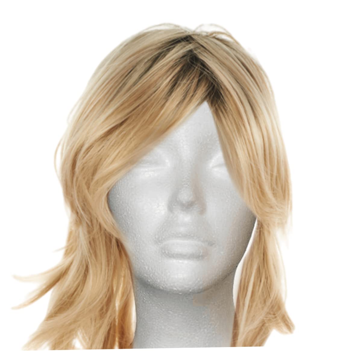 Cabeza de Espuma de poliestireno, Mannequin Head PE Foam Femenina de lombrices Blancos Firma de Peluca Cabeza de Entrenamiento de la Cabeza para el Tatuaje de Maquillaje Peinado