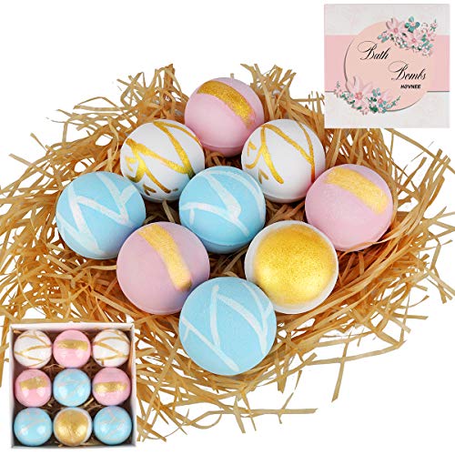 HOVNEE Badebomben Geschenkset, Bath bombs für Schaumbad und Spa.Perfekte Valentinstag Geburtstag Weihnachten Badekugeln Geschenk für Mütter, Frau, Freundin