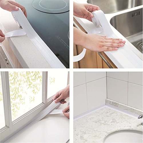Bathtub and Wall Sealing Caulk Strip Wall and Corner Self Adhesive Peel