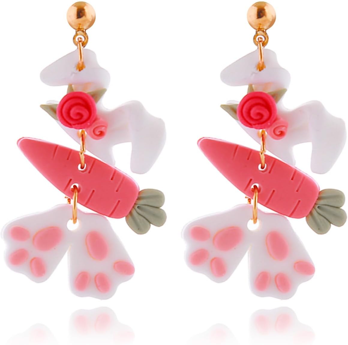 Easter Earrings for Women Funny Easter Rabbit Earrings Cute Easter Bunny Earrings Spring Earring Easter Holiday Jewelry