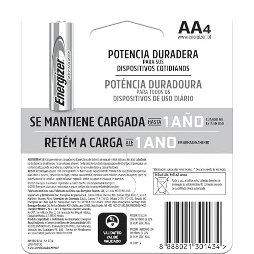 Reviews de Pilas recargables energizer , tabla con los diez mejores. 3 Imagen adicional