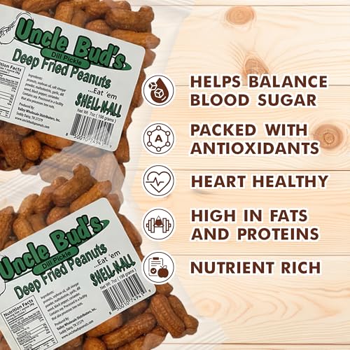 Image of Uncle Bud's Deep Fried Peanuts, Dill Pickle - 2 Pack