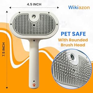 4 In 1 Cat Steam Brush, Self Cleaning & Anti Static Shedding Spray Comb, Hair Removal Misting Cat Brush, Rechargeable Steamy Grooming Comb For Dog, Essential Pets Accessories (White Pro)