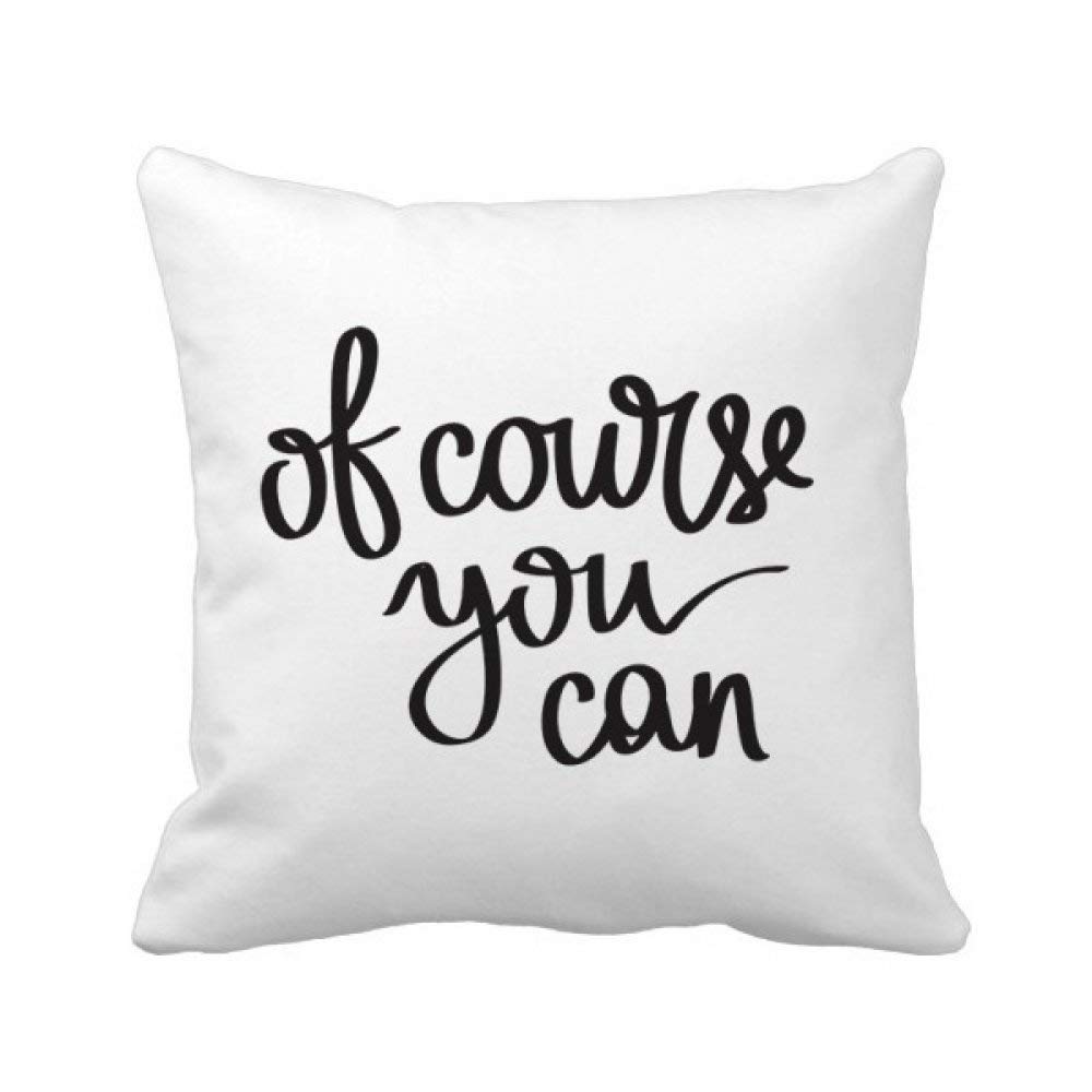 Housse de coussin Of Course You Can idéale pour coin lecture cosy