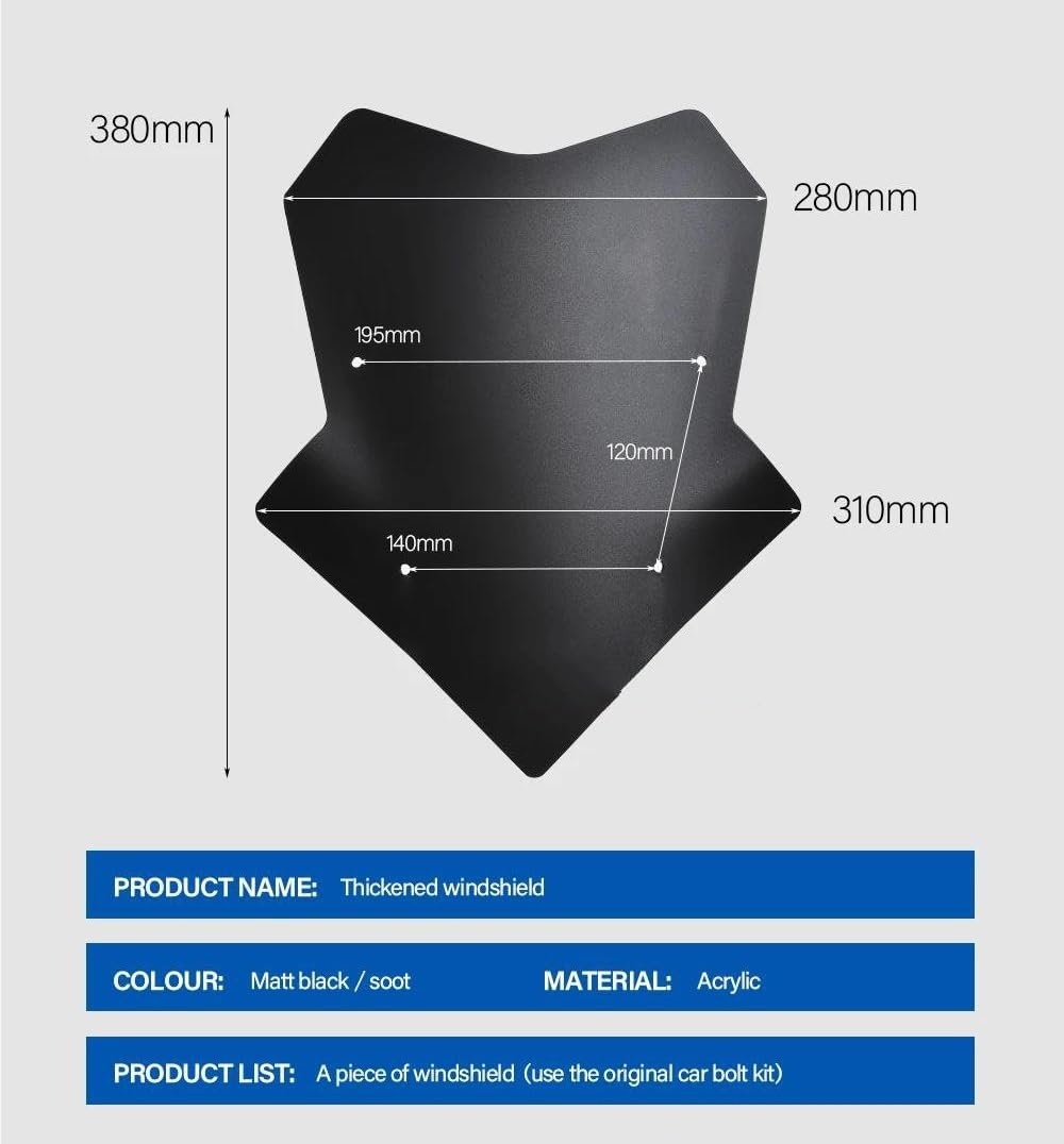 Pare-brise Déflecteur Fumé Pour MT-09 Tracer 900 GT 2018-2022 - Protection Pare-vent - 5