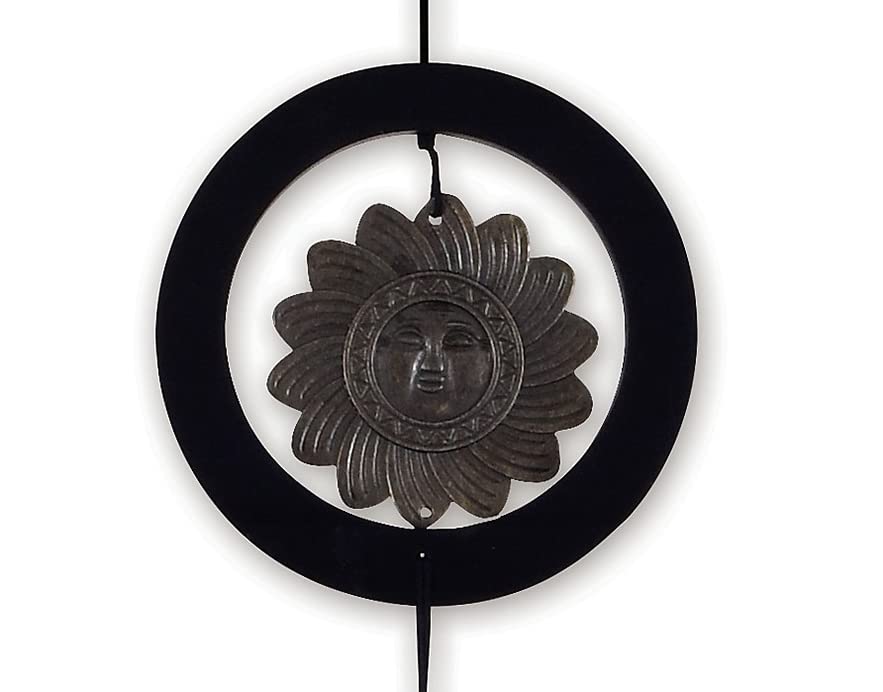 Sunset Vista Designs 94194 Outdoor Chimes Zen Gardens Wood and Metal Wind Chime for Patios Porches and More, 40.25-Inches Long, Celestial2